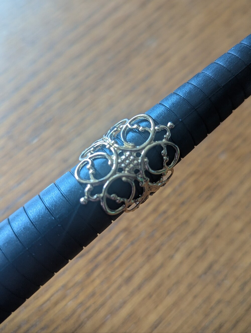 Filigree Gold Tone Ring